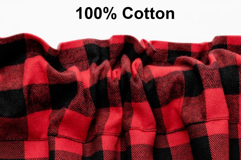 WOSIBO 2 Pack Buffalo Check Plaid Window Valances Red and Black Farmhouse Design Window Treatment Decor Curtains Rod Pocket Valances for Kitchen/Living Room 16" x 56" - Image 5